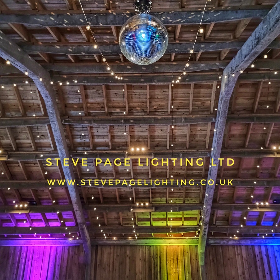 Rossie On The Earn wedding mirrorball hire